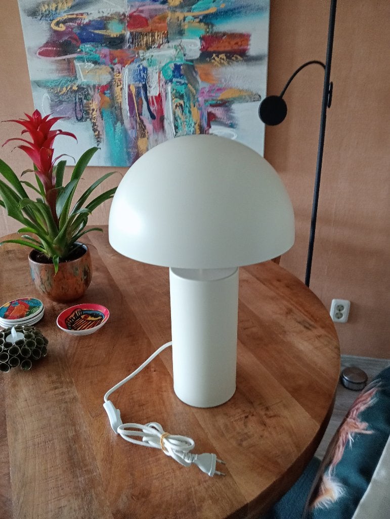 tafellamp wit, Ophalen, Met kap, Wit, E27 (groot)