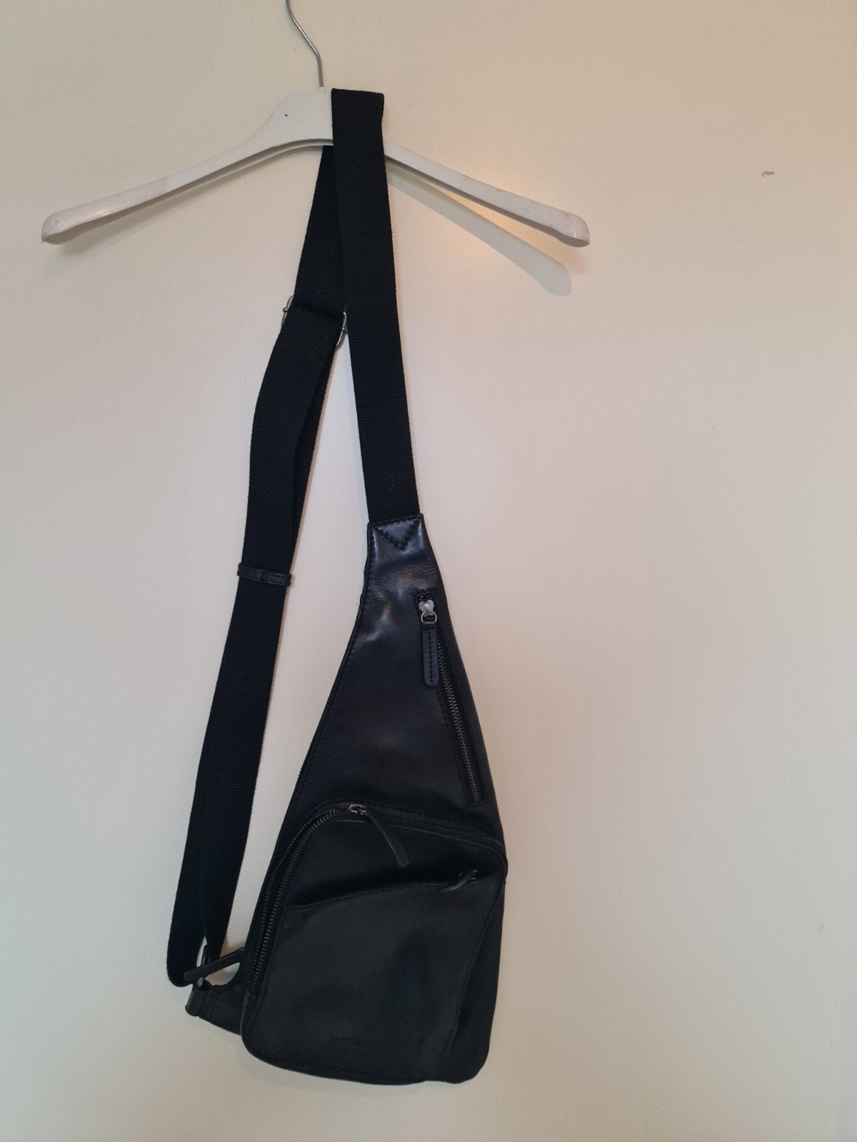 Nieuwe BAG2BAG heuptas / schoudertasje zwart leer, Ophalen of Verzenden