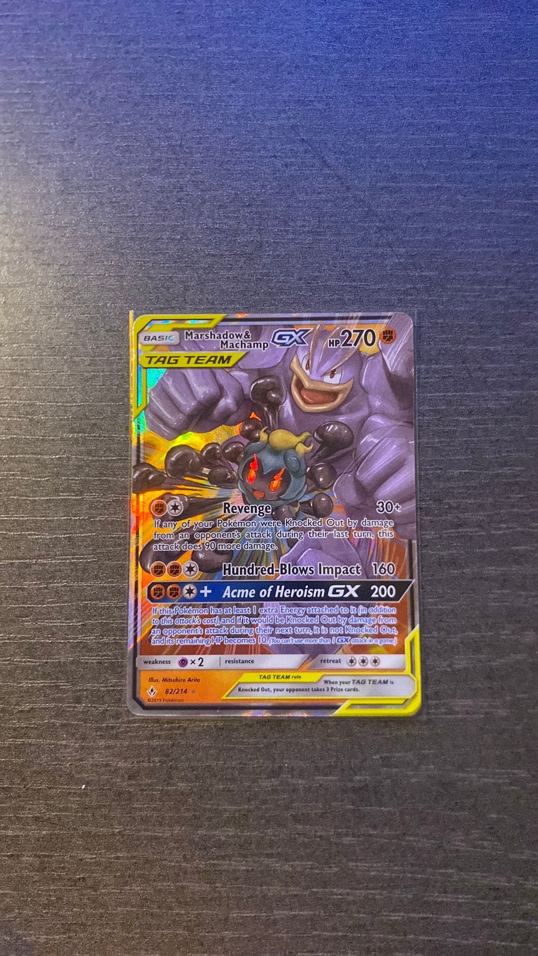 Marshadow&machamp tagteam 82, Ophalen of Verzenden, Zo goed als nieuw