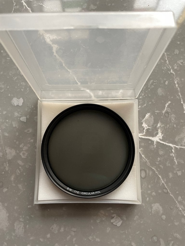 b+w circulair polarising mrc 77e filter, Ophalen of Verzenden, Zo goed als nieuw, Overige typen