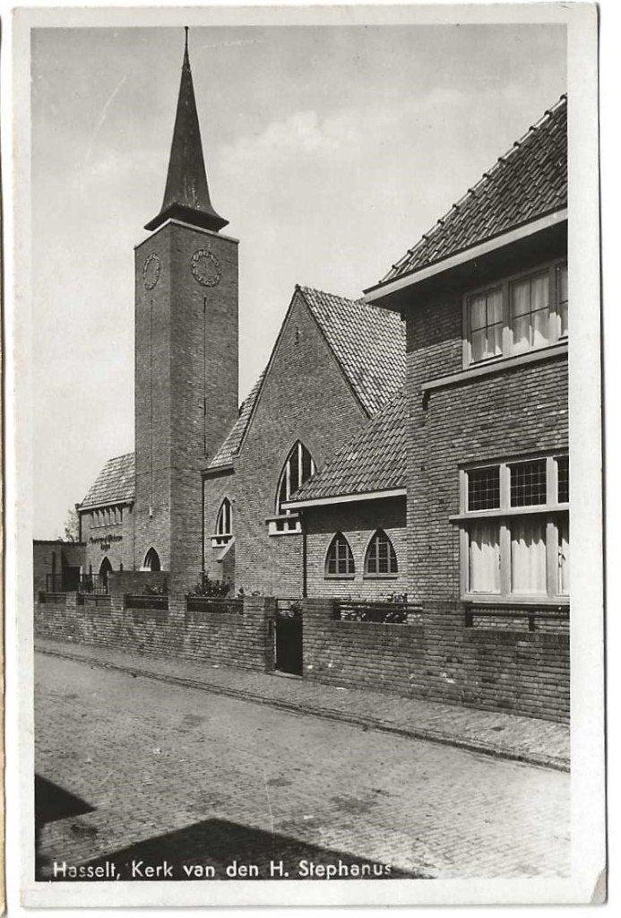 Jt27-206  Hasselt-Kerk, Verzamelen, Ansichtkaarten | Nederland, Ophalen of Verzenden