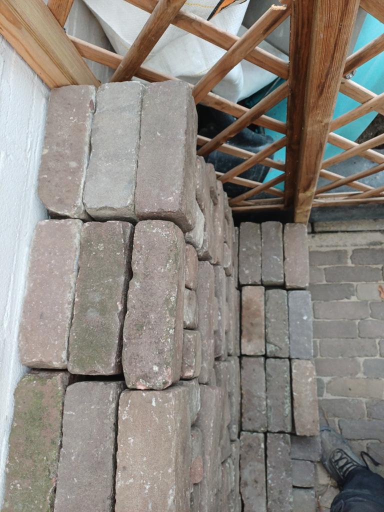 Oud gebakken klinkers, Doe-het-zelf en Verbouw, Metselstenen, Ophalen of Verzenden, Bakstenen