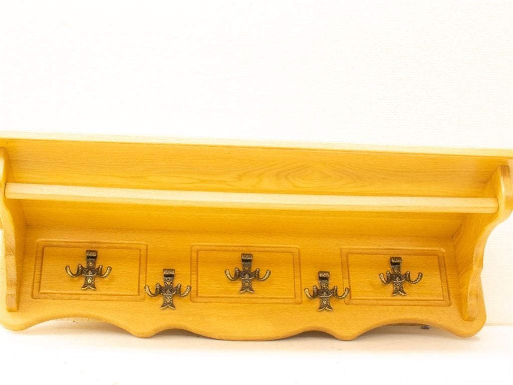 Grenen kapstok 33994, Huis en Inrichting, Woonaccessoires | Kapstokken, Wandkapstok, Gebruikt, Ophalen of Verzenden, Minder dan 100 cm