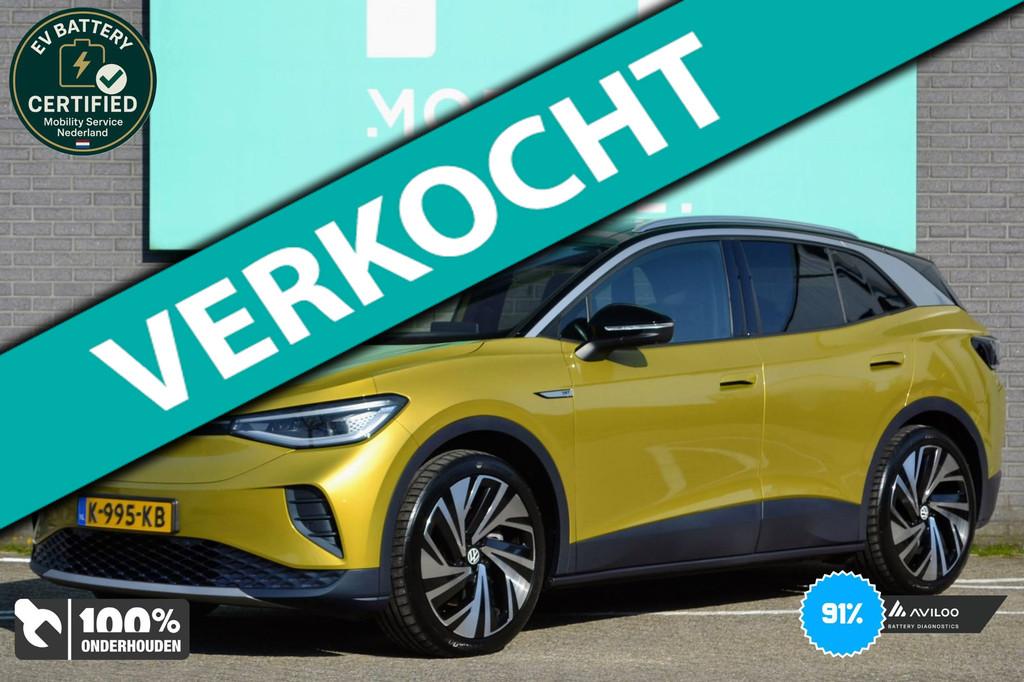 Volkswagen ID.4 Max 77 kWh SOH91% Style Pano CarPlay LED, Achterwielaandrijving, Gebruikt, Leder en Stof, 380 km
