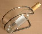 Wijnfles houder Verzilverd II PM Italy Zilver Plated, Huis en Inrichting, Ophalen of Verzenden, Gebruikt, Hout