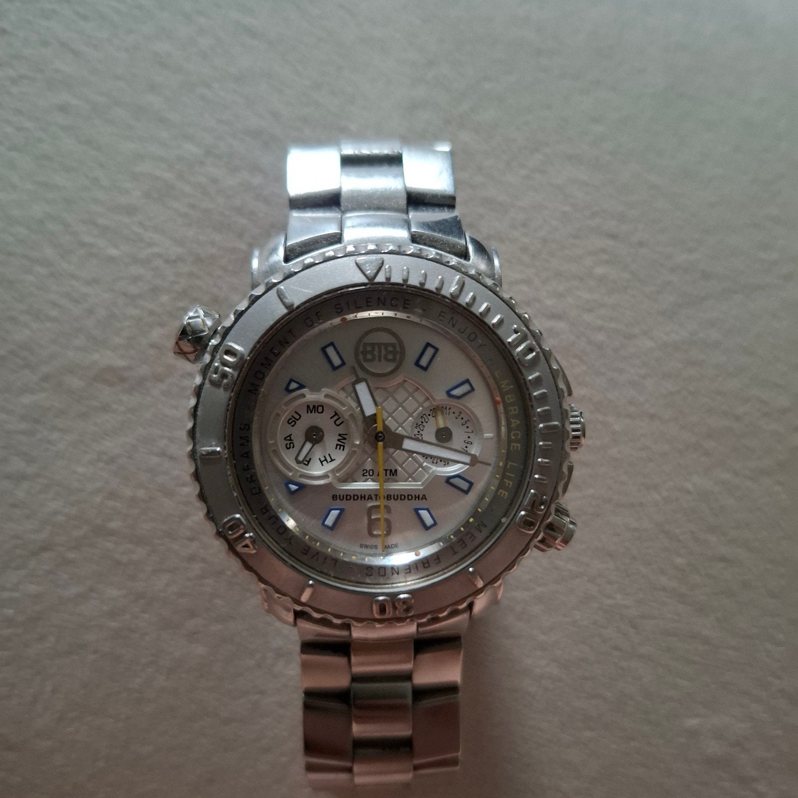 Buddha to Buddha Aquatic Explorer horloge, Staal, Staal, Polshorloge, Zo goed als nieuw