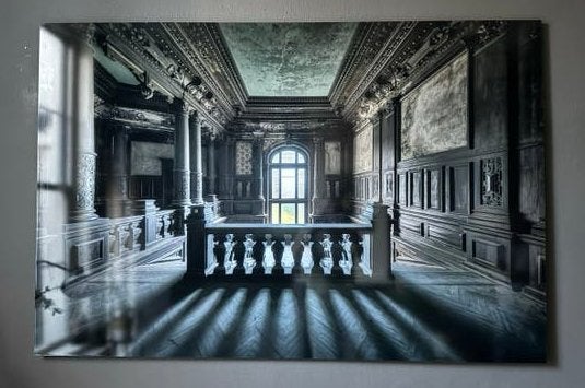 Aluminium schilderij Lacour van Mondiart 180/120, Antiek en Kunst, Kunst | Schilderijen | Klassiek, Ophalen, Realistisch, Metaal