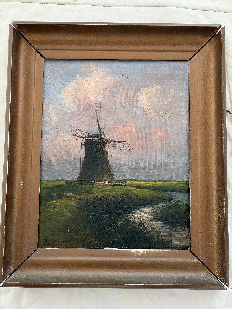 Schilderij uit 1915 - Twentse schilder Bert Henri Bolink, Antiek en Kunst, Kunst | Schilderijen | Klassiek, Ophalen of Verzenden