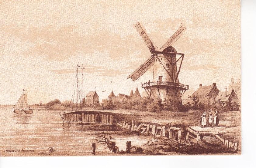 Amand Lith. AMSTERDAM. Reclamekaart Van Houten's cacao.12-05, Ophalen of Verzenden, Voor 1920, Ongelopen, Noord-Holland