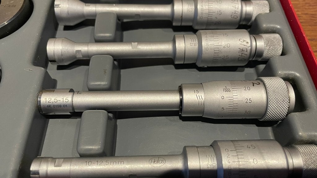 Helios 10-20mm 0,002mm 3 punts binnen micrometer, -, Helios, Ophalen of Verzenden, Zo goed als nieuw