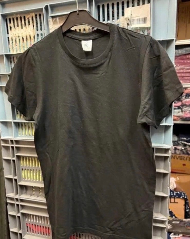 Partij zwarte t-shirts naar XS 300 stuks, Ophalen, Nieuw, Maat 34 (XS) of kleiner
