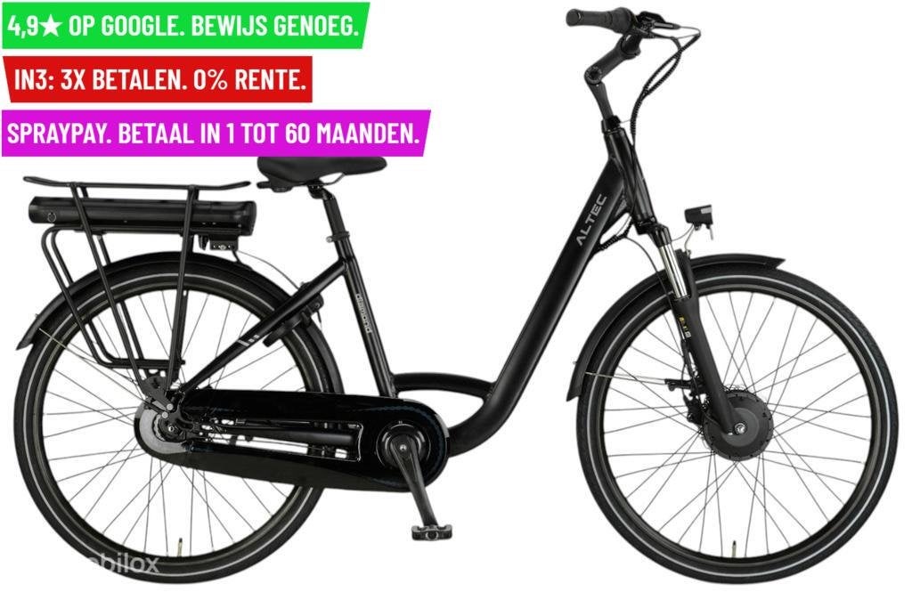 +Altec Diamond E-Bike 26"/44cm/Zwart-mat- Garantie/Levering