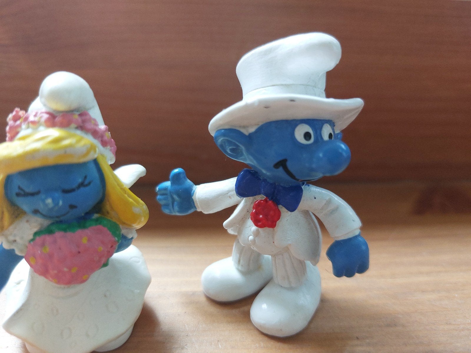 Bruid en bruidegom smurf 20412 & 20413 De Smurfen, Ophalen of Verzenden, Zo goed als nieuw