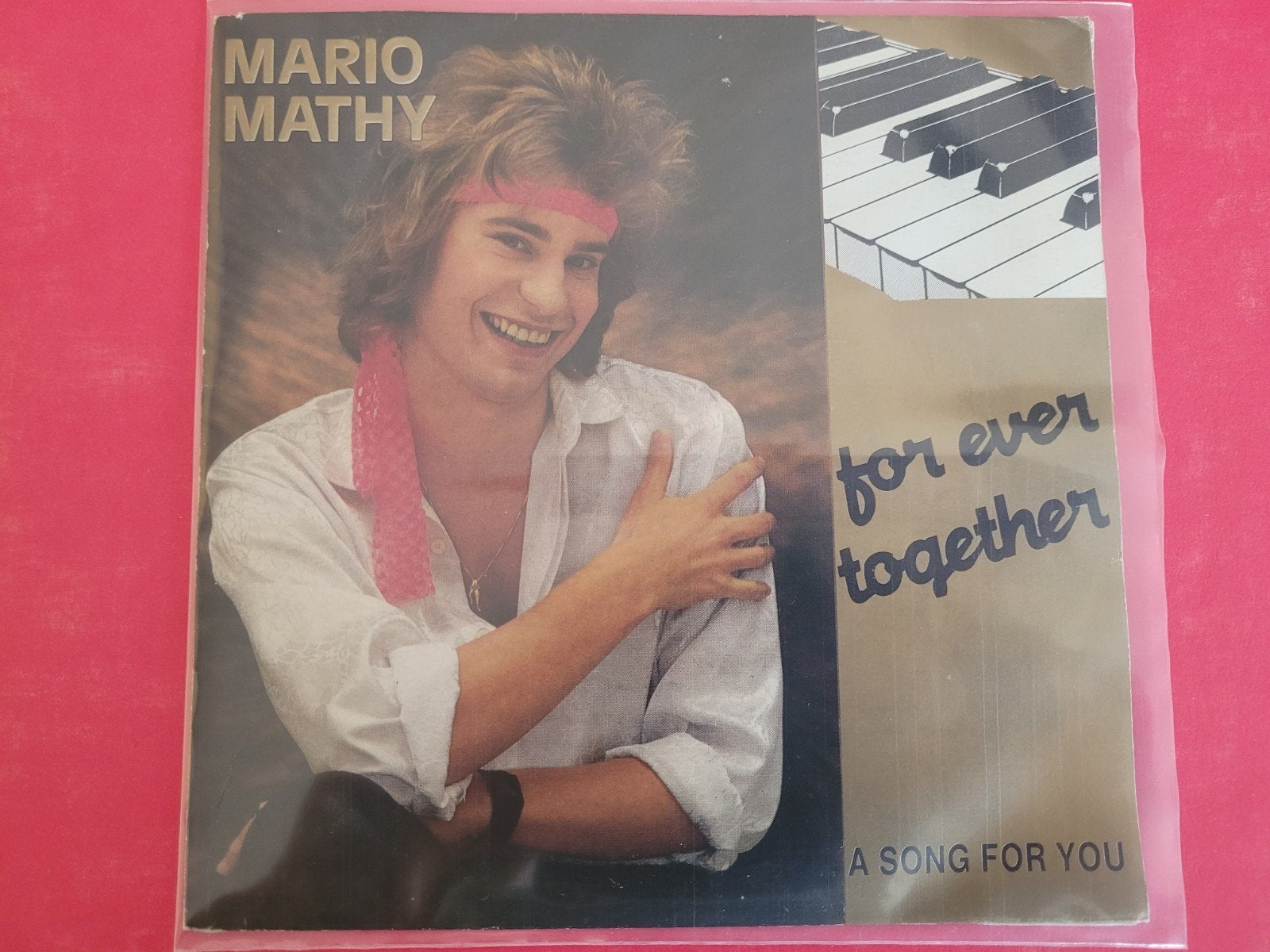 Mario Mathy - For ever together - A song for you, Ophalen, Zo goed als nieuw, Overige formaten, Levenslied of Smartlap