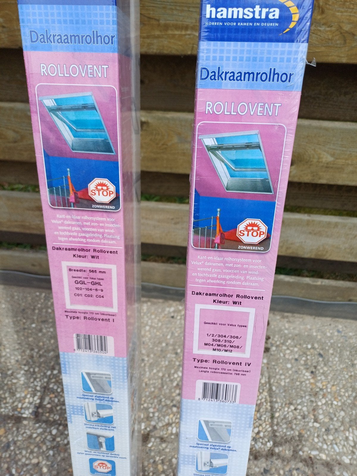 Hamstra Dakraamrolhor Rollolvent -Velux nieuw dakraam, Ophalen, Nieuw