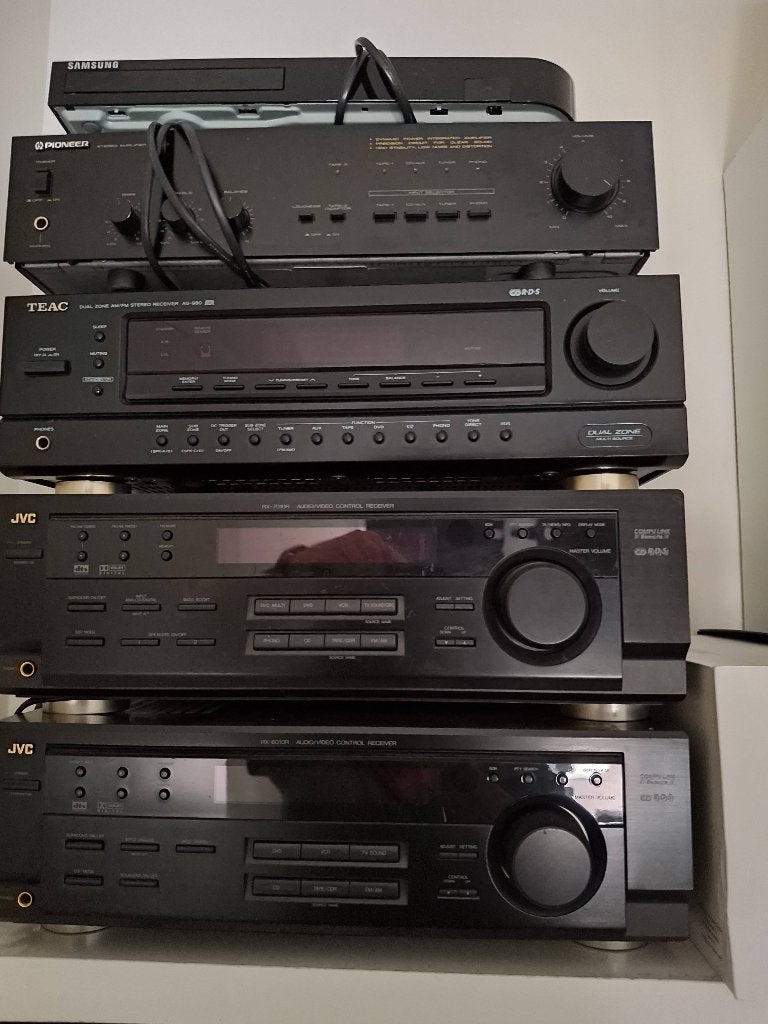 JVC, Teac, Pioneer Versterkers - Diverse Modellen, Gebruikt, JVC, Ophalen of Verzenden, Minder dan 60 watt