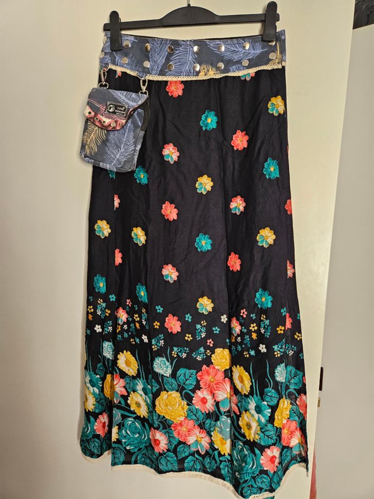 Zgan Maxi rok van Zand Amsterdam  one size, Ophalen, Zand Amsterdam, Blauw, Zo goed als nieuw