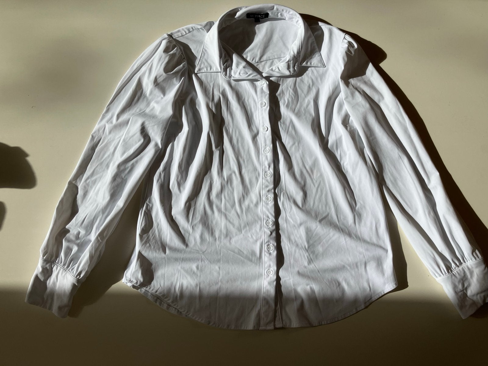 Mi Piace Travelstof Blouse XXL, Ophalen of Verzenden, Zo goed als nieuw, Maat 42/44 (L), Wit