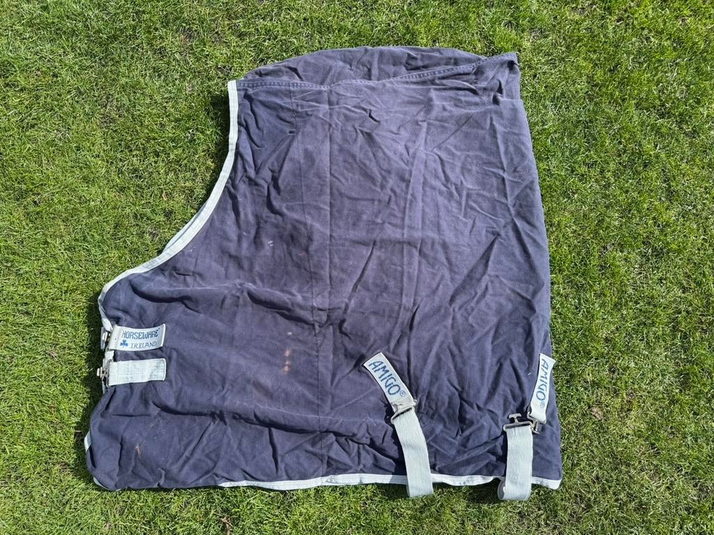 Staldeken / onderdeken donkerblauw – maat 6.3 / 140 cm, Dieren en Toebehoren, Paarden en Pony's | Dekens en Dekjes, Ophalen of Verzenden