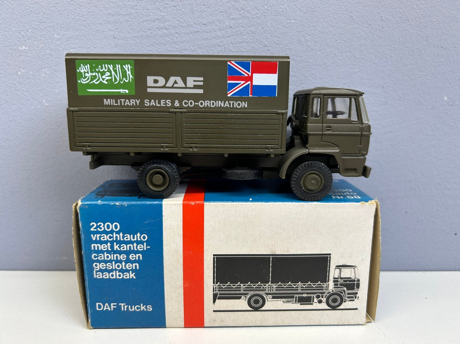 Lion toys car Daf Leger Defensie Militair Saudi Arabië UK, Ophalen of Verzenden, Nieuw, Bus of Vrachtwagen, Lion Toys