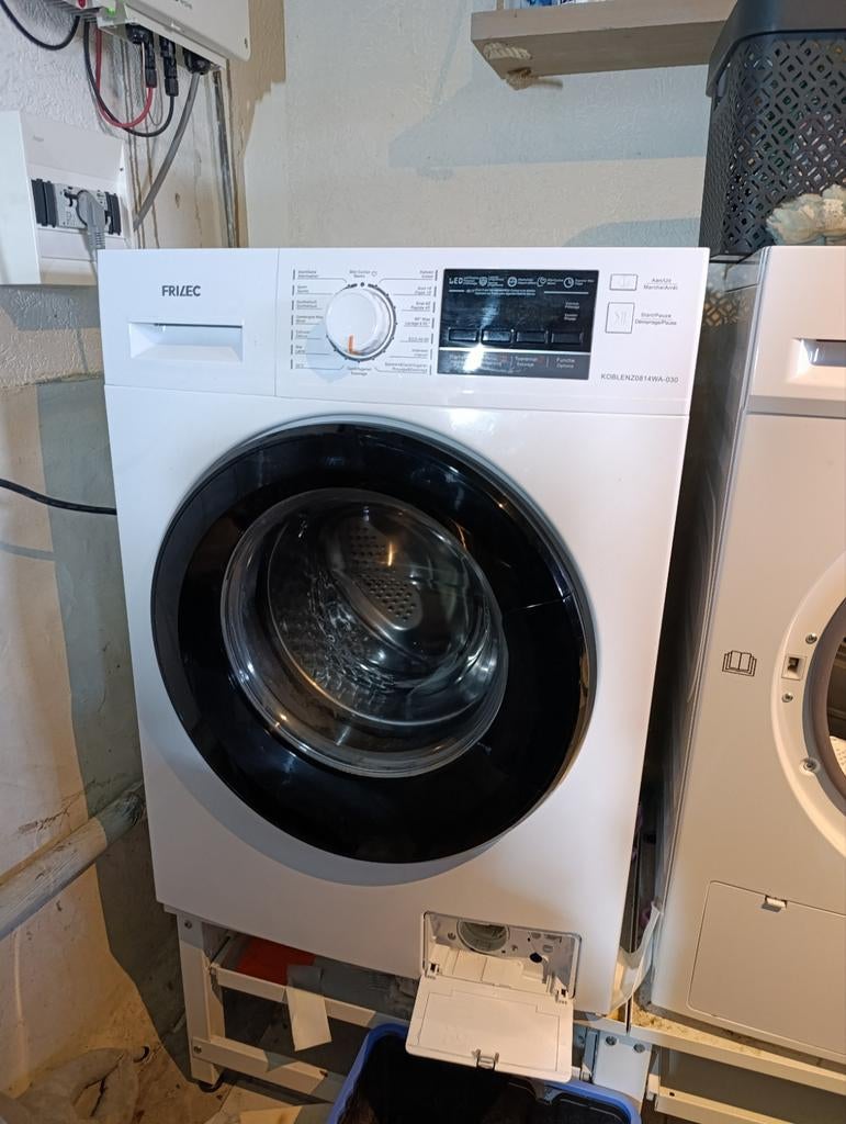 Frilec 8 kg wasmachine - Energielabel B, Ophalen, 1200 tot 1600 toeren, Gebruikt, 8 tot 10 kg