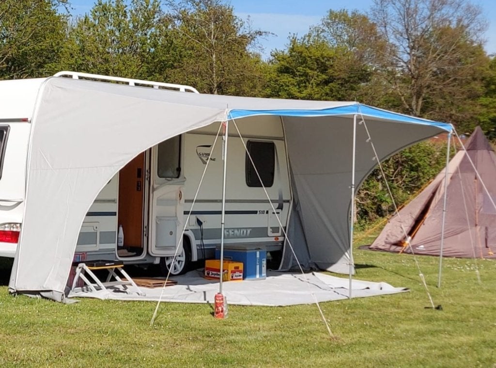   Isabella panoramaluifel aluminium frame 9,50 (9,36-9,60) m, Caravans en Kamperen, Ophalen, Isabella