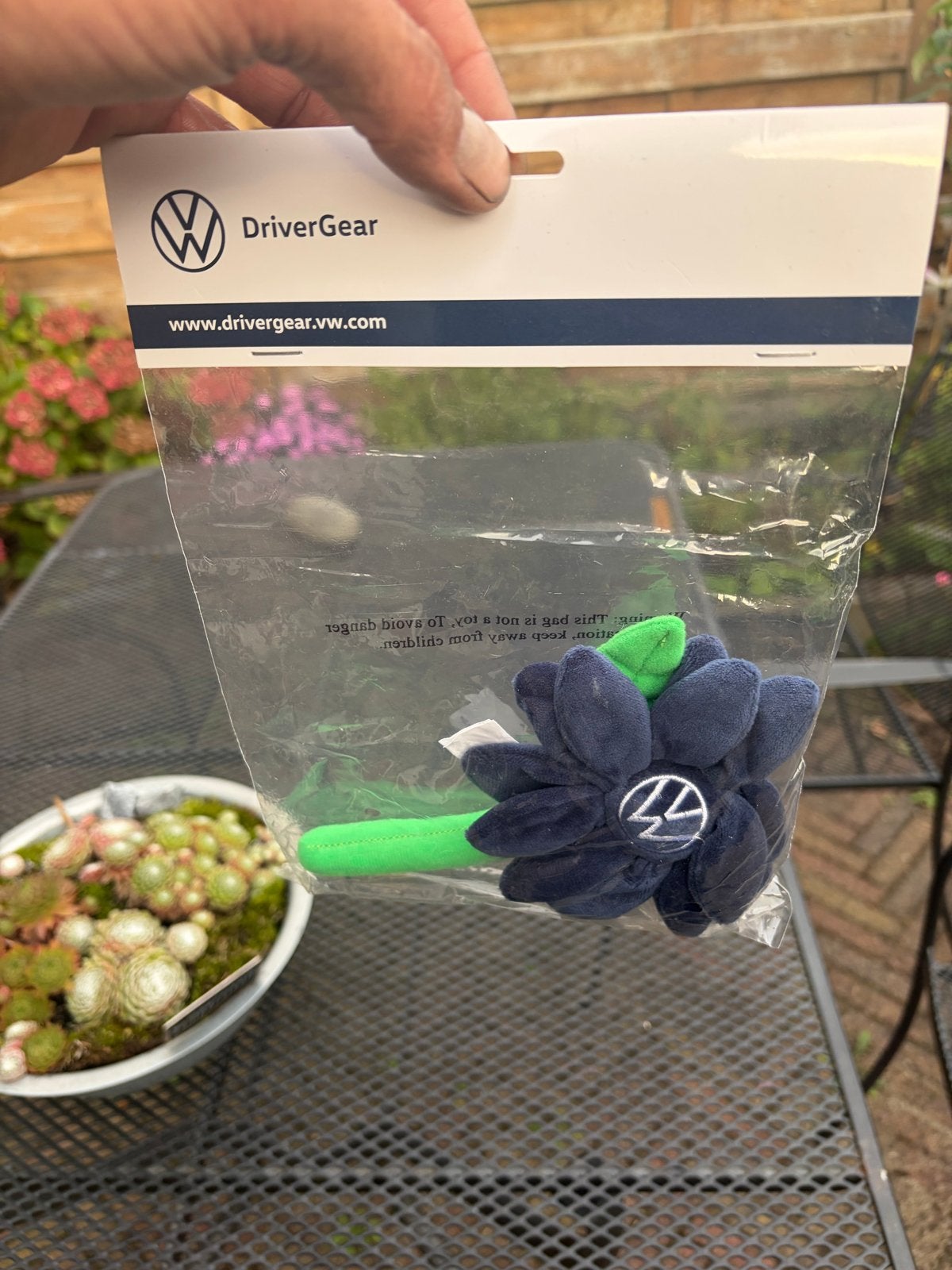 New beetle Pluche Bloem met VW Logo - Nieuw, Ophalen of Verzenden, Nieuw, Volkswagen