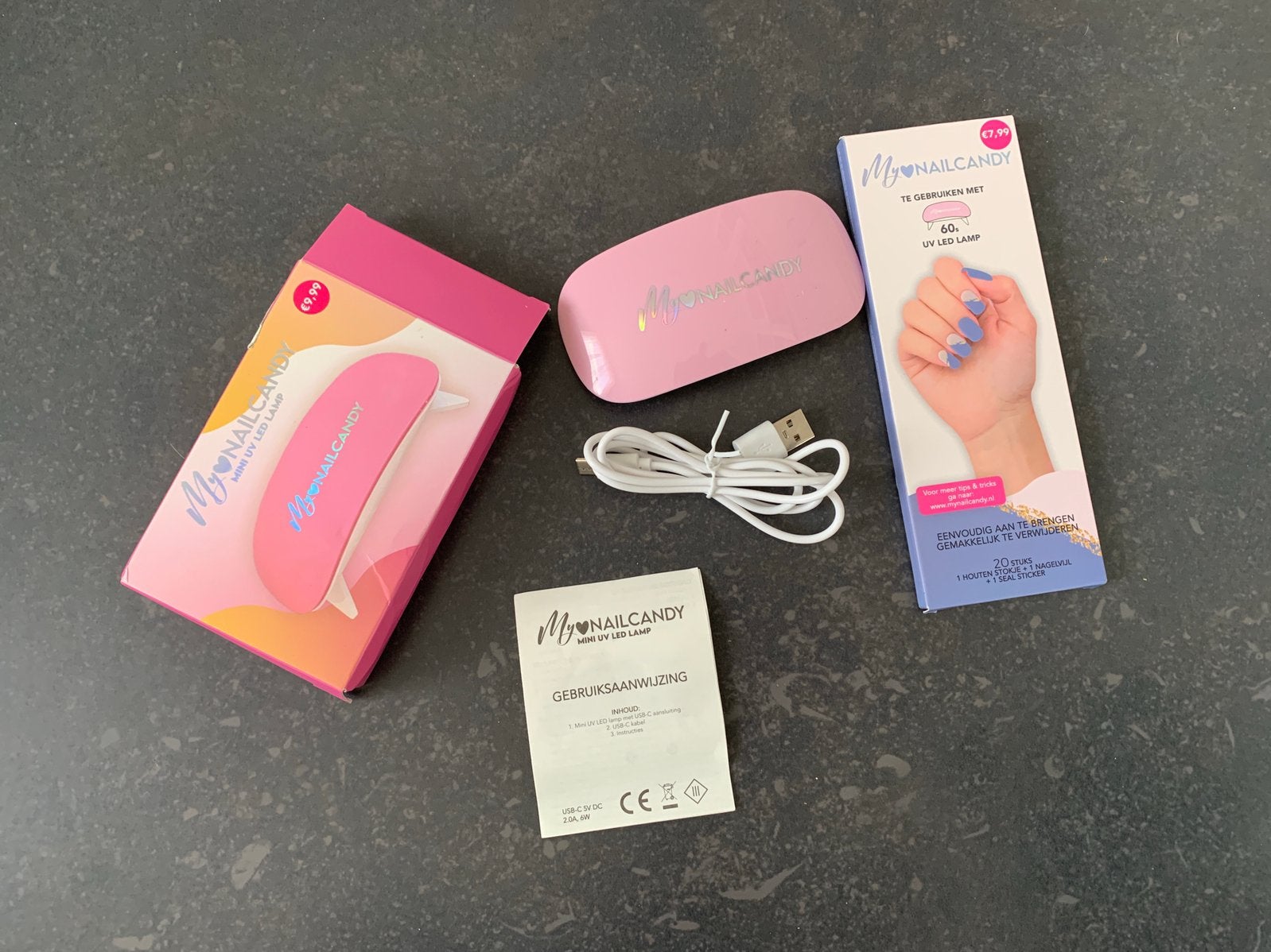 My nail candy nagel wraps met uv lamp., Sieraden, Tassen en Uiterlijk, Uiterlijk | Cosmetica en Make-up, Ophalen of Verzenden