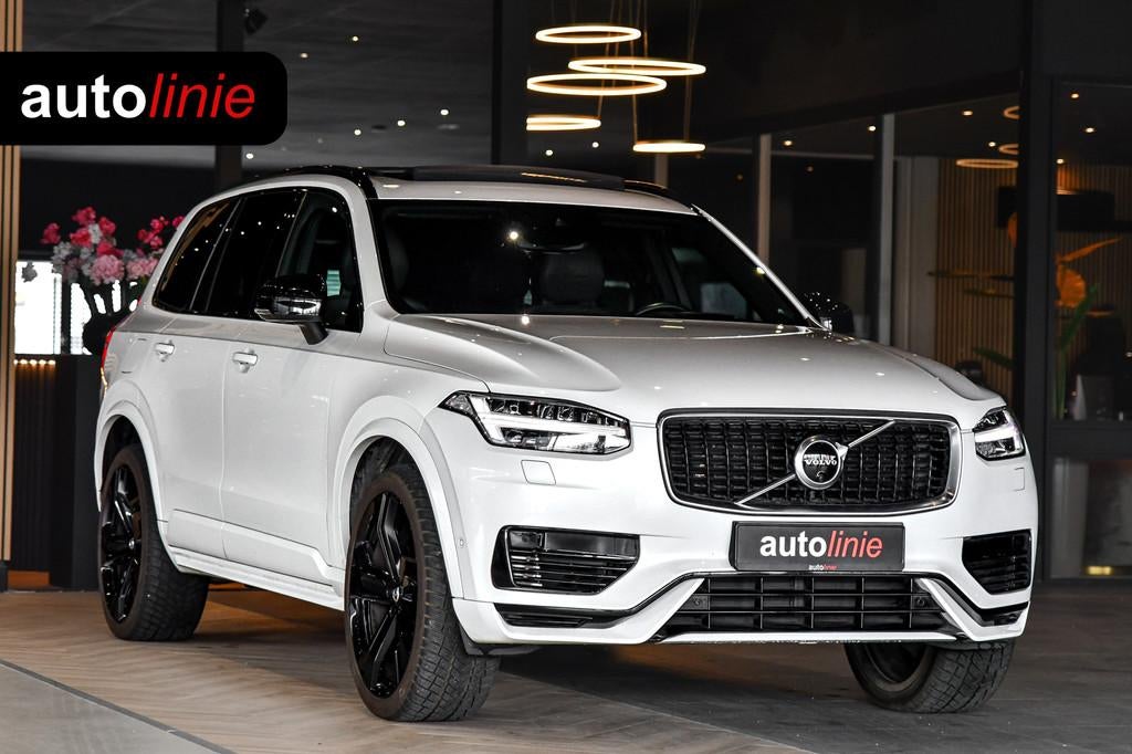 Volvo XC90 2.0 T8 Twin Engine AWD R-Design Polestar+. Pano,, Gebruikt, 4 cilinders, 7 stoelen, Wit