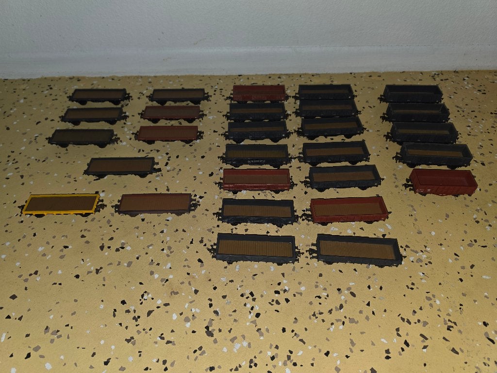 electrotren (fleischmann) lage bak wagen lage wand wagon 28x, Ophalen, Gelijkstroom, Fleischmann, Wagon