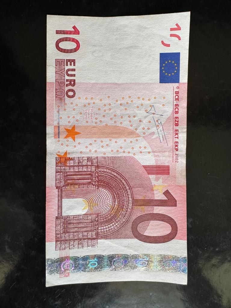 Gaaf 10 euro biljet 2002 handtekening J.C. Trichet, Postzegels en Munten, Bankbiljetten | Europa | Eurobiljetten, Ophalen of Verzenden