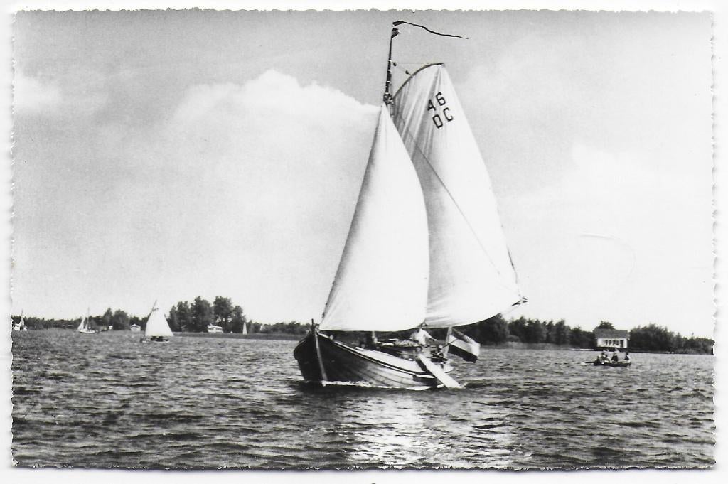 Nederland zeilboten Ongelopen Ansichtkaart ( B7023), Verzenden, 1960 tot 1980