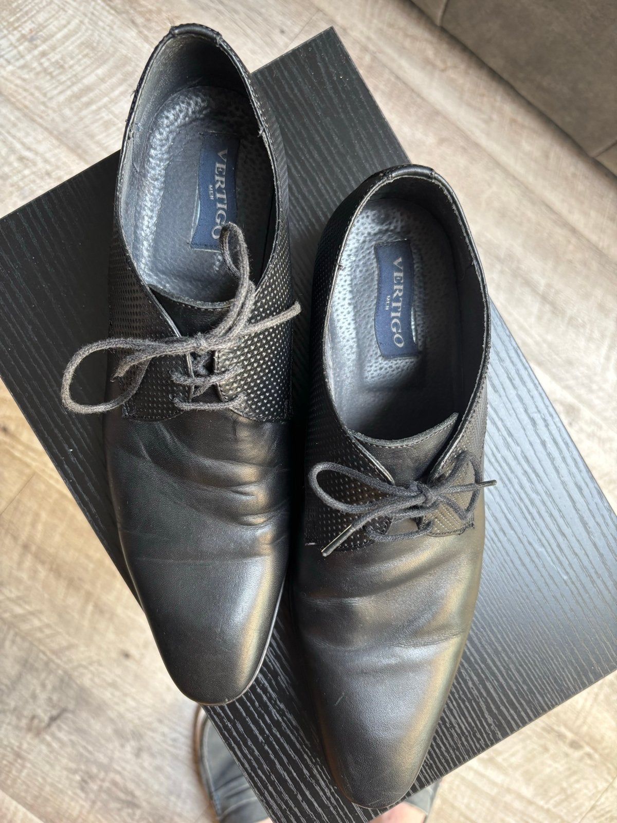 Vertigo herenschoenen - Maat 43 - Prima staat, Ophalen of Verzenden, Zo goed als nieuw, Zwart, Veterschoenen