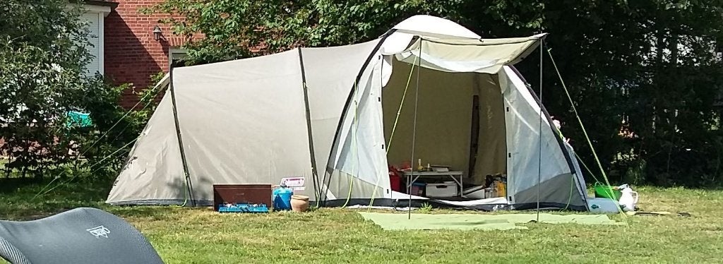 Coleman Waterfall 5 Deluxe tent., Ophalen of Verzenden, Gebruikt, Tot en met 5