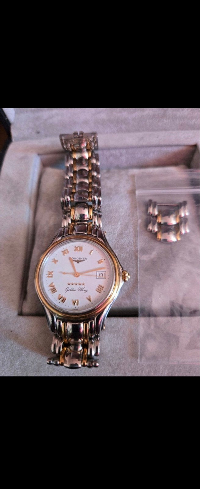 Longines Gold Wings Horloge - Staal & 18K Goud, Ophalen of Verzenden, Zo goed als nieuw, Goud, Overige merken