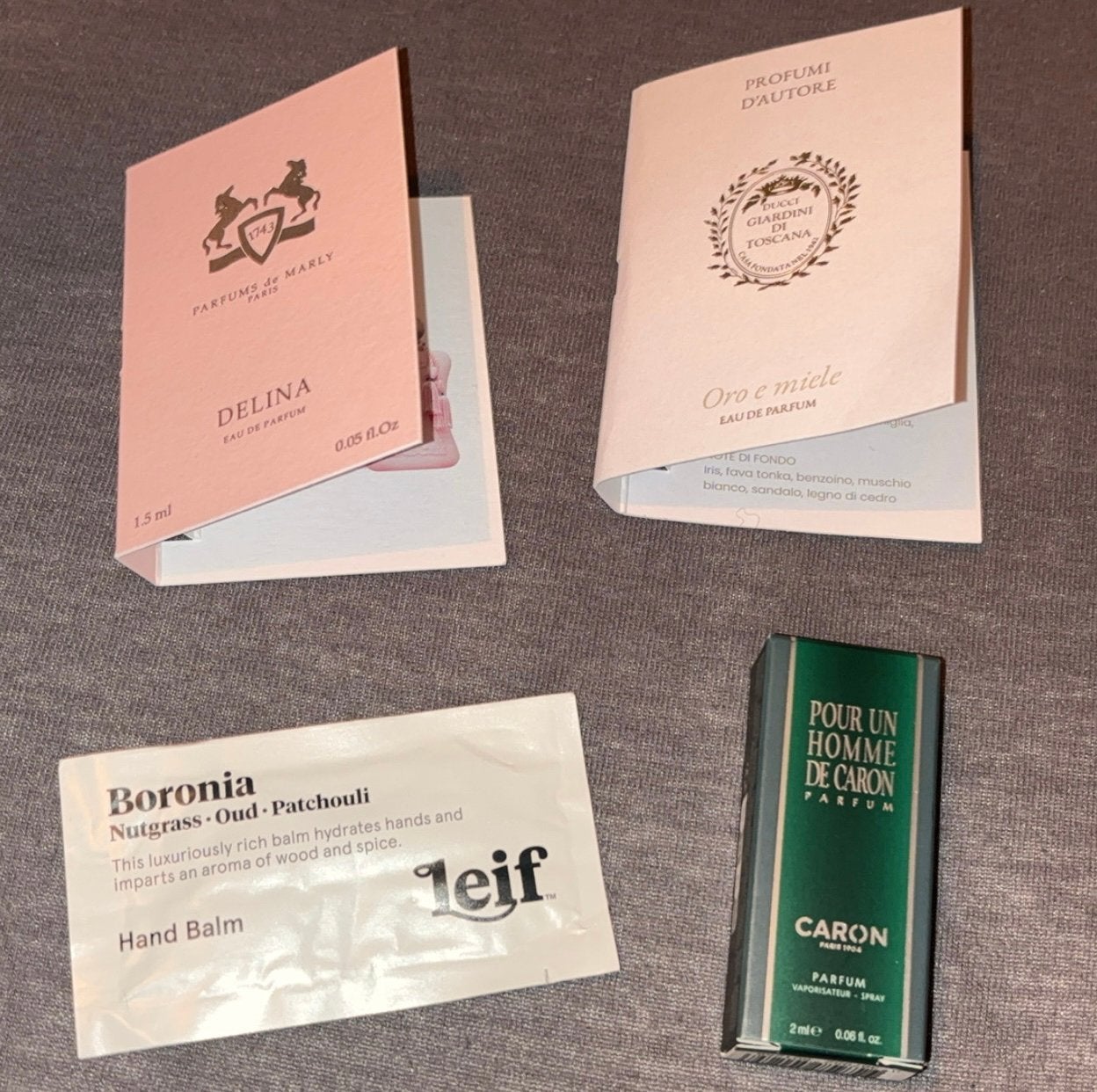 Niche parfum samples + hand balm, Ophalen of Verzenden, Nieuw