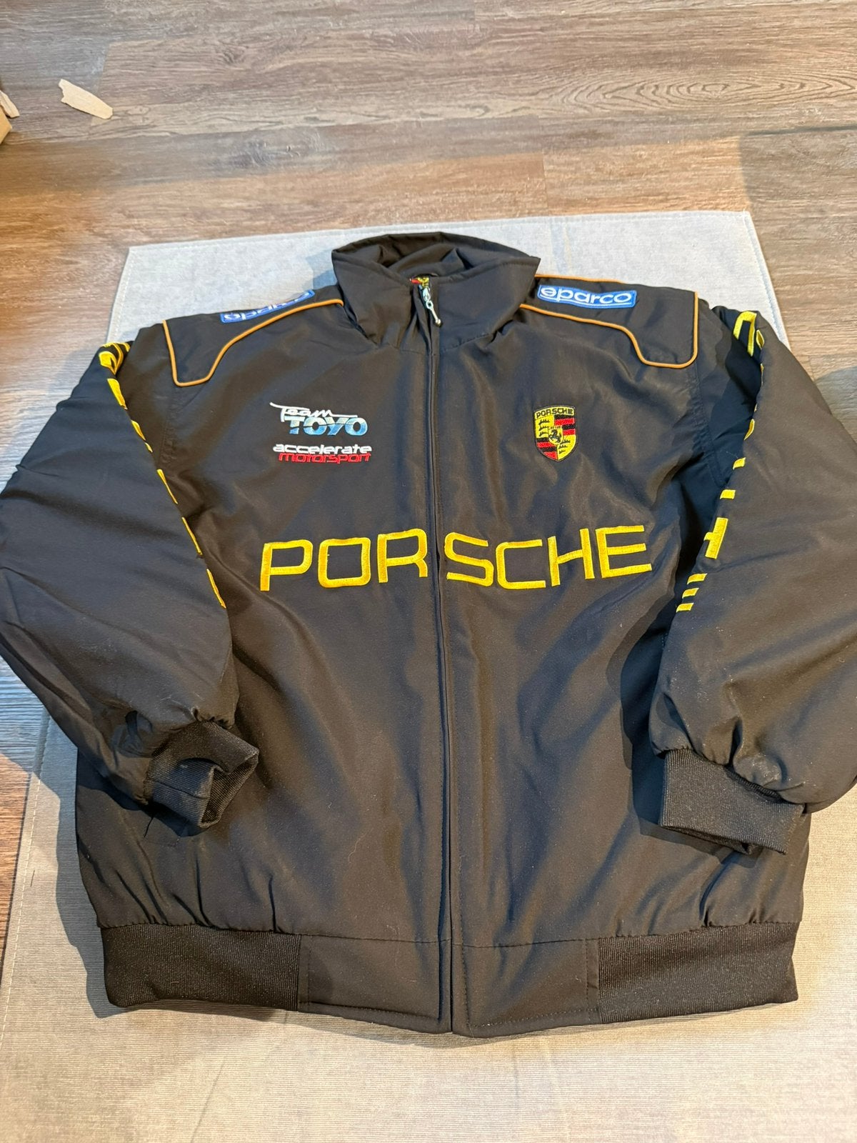 Porsche Racing Jas (Maat XL) Vintage, Ophalen of Verzenden, Zo goed als nieuw, Maat 56/58 (XL), Zwart