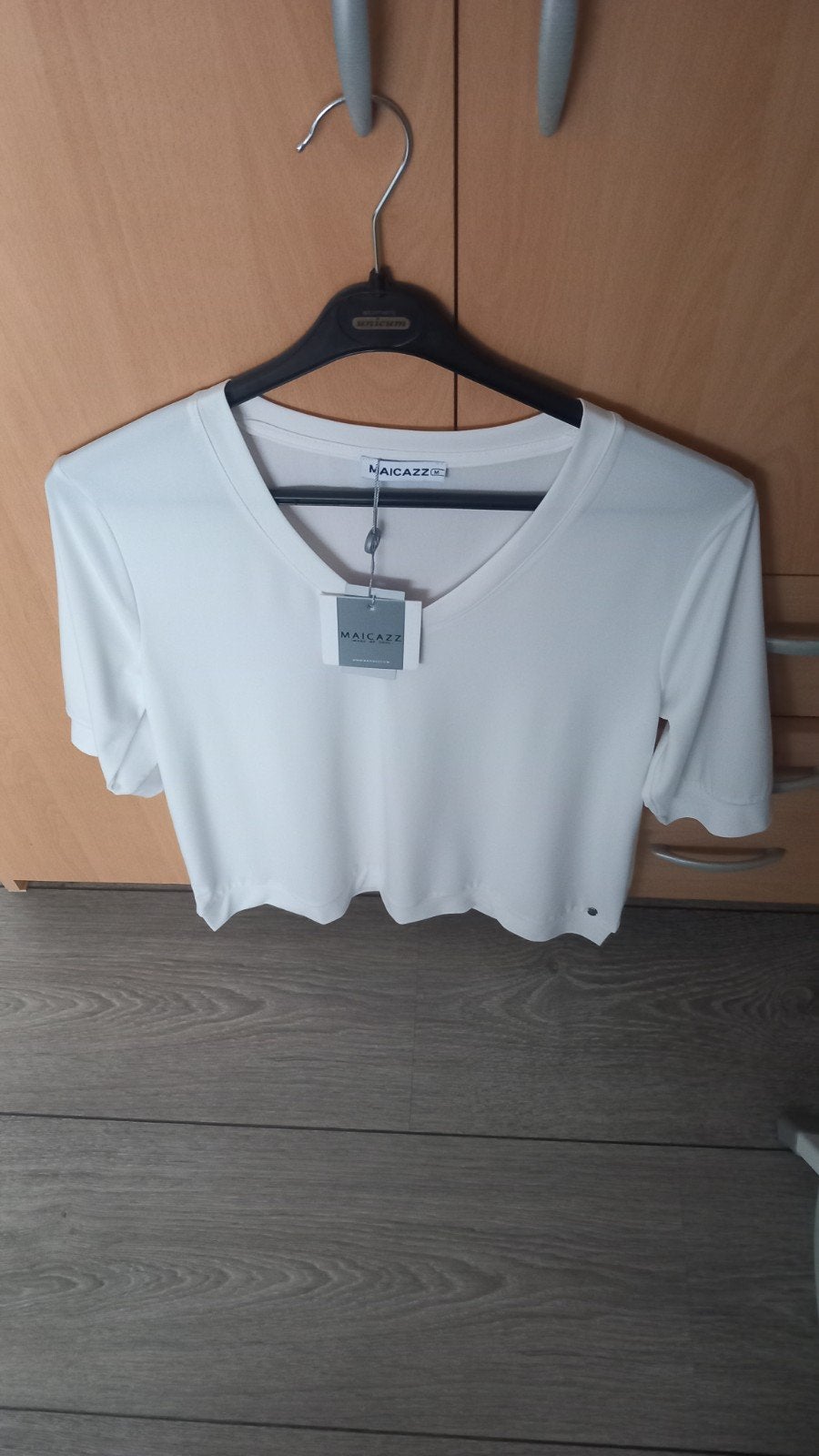 NIEUW!! MAICAZZ* OFF WHITE TRAVELSTOF TOP., Maat 38/40 (M), Wit, Nieuw, Ophalen of Verzenden