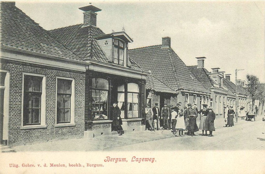 701-185-021 Bergum Lageweg, Verzenden, Voor 1920, Friesland
