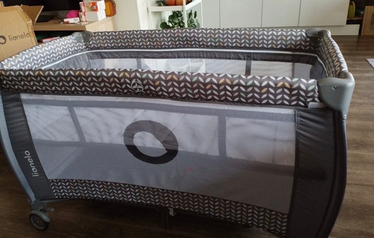 Lionelo co-sleeper – grijs, Ophalen, Zo goed als nieuw