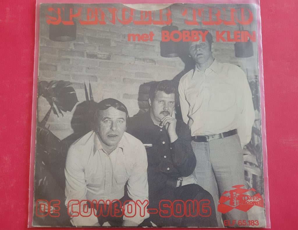 Spencer Trio & Bobby Klein - De cowboy song, Ophalen, Zo goed als nieuw, Overige formaten, Levenslied of Smartlap