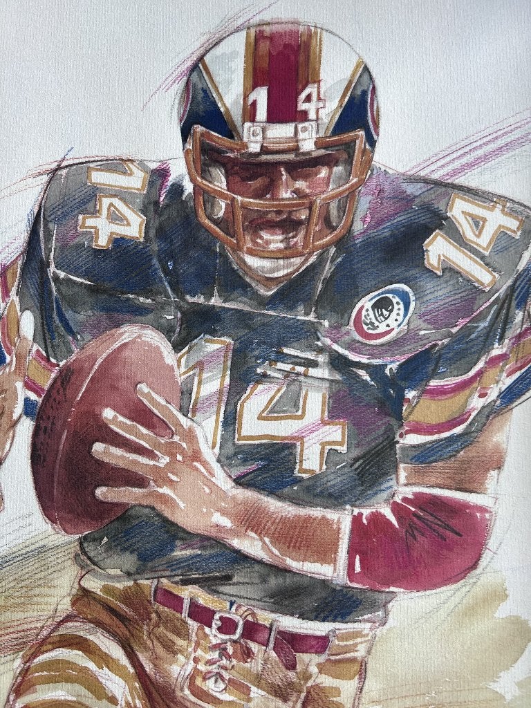 Wim Hoogstraten litho's sport rugby & american football, Antiek en Kunst, Gesigneerd, Ophalen of Verzenden, Sport, Lithografie