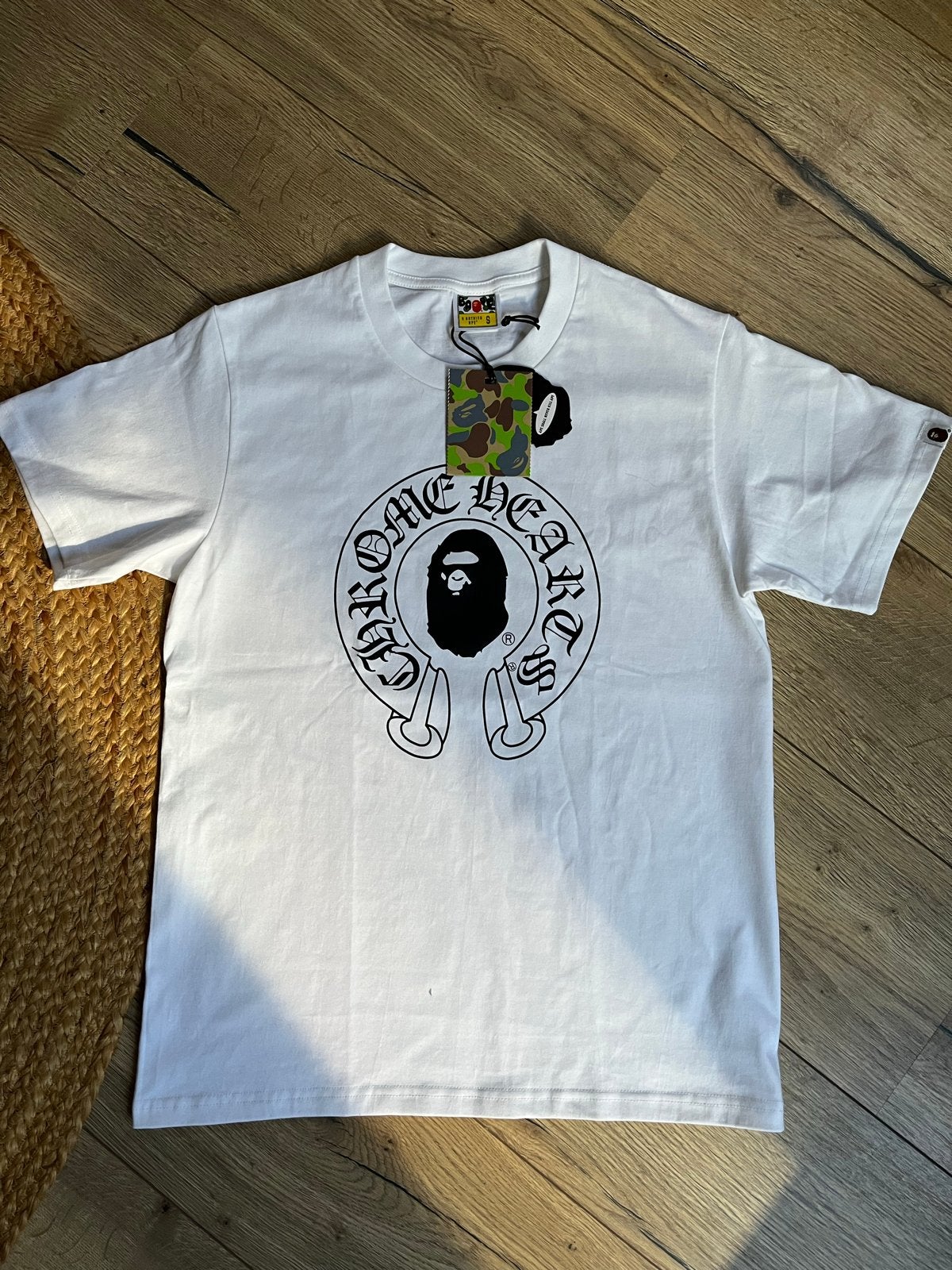 BAPE x Chrome Hearts T-shirt - Nieuw met labels, Ophalen of Verzenden, Nieuw, Maat 46 (S) of kleiner, Wit