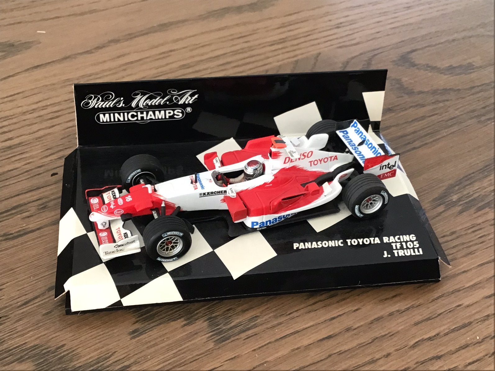 Minichamps Toyota Racing TF 105 Panasonic J. Trulli, Ophalen of Verzenden, Gebruikt, Auto, MiniChamps