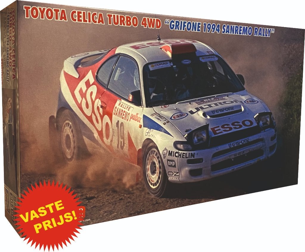 Toyota Celica Turbo 4WD Sanremo Rally (Hasegawa 20594) 1/24, Overige merken, Auto, Groter dan 1:32, Nieuw