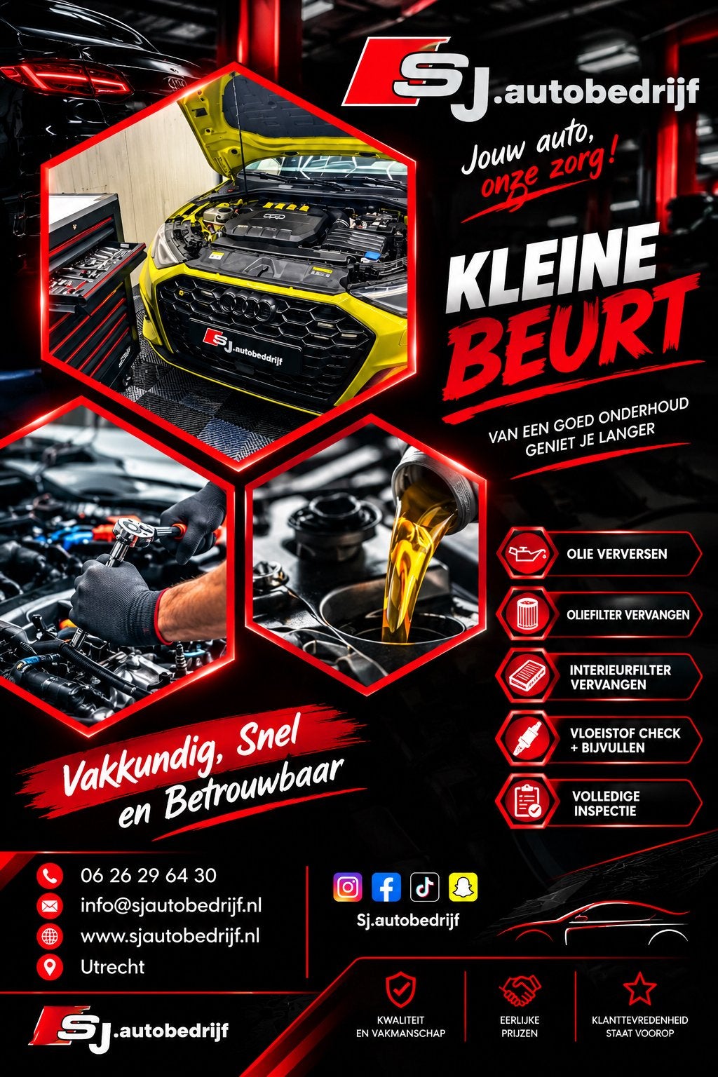 Kleine Beurt | Onderhoudsbeurt aan u auto, Ophalen