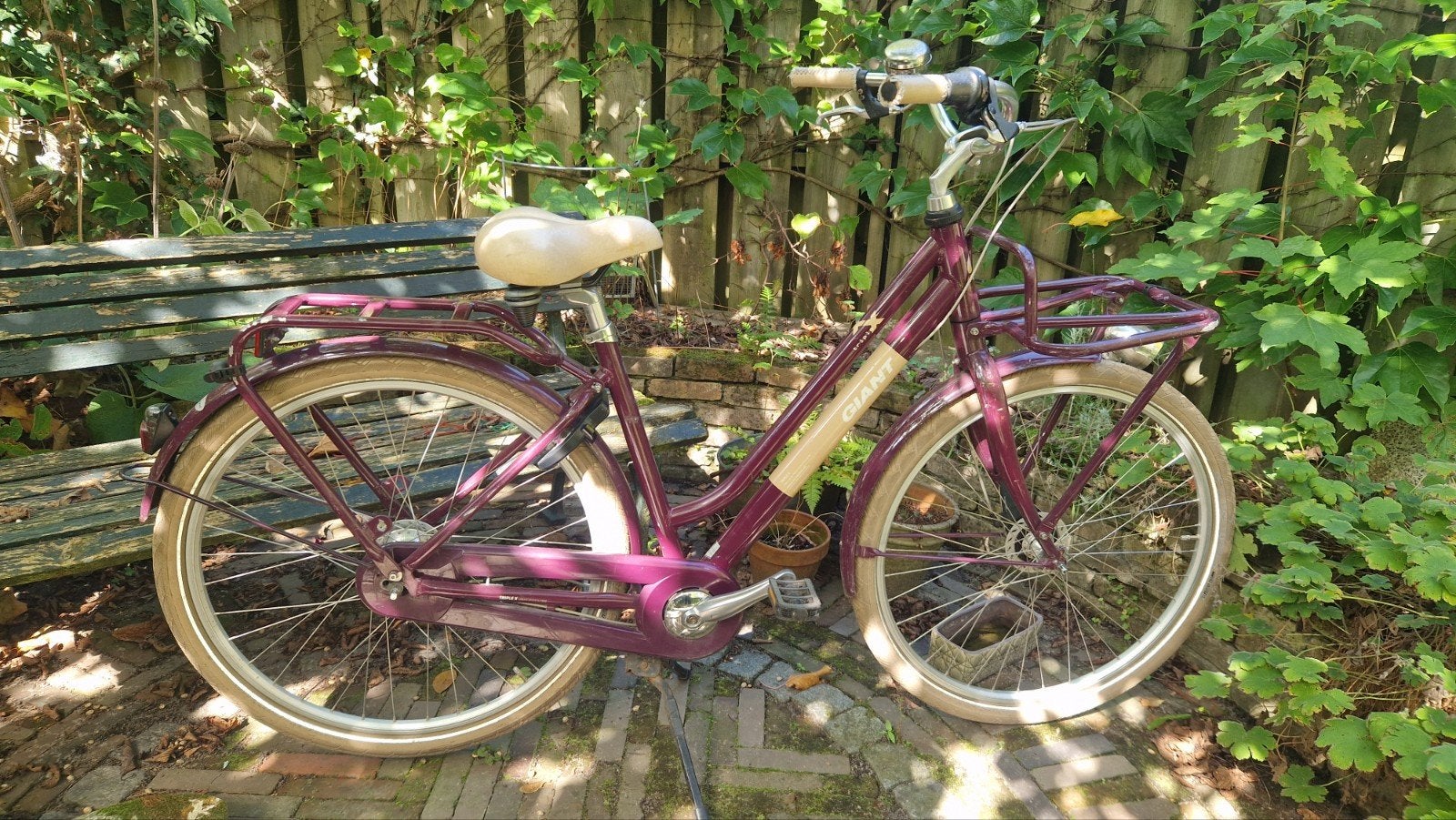 Giant Triple X transportfiets paars/rood, Fietsen en Brommers, Ophalen, Gebruikt, Giant