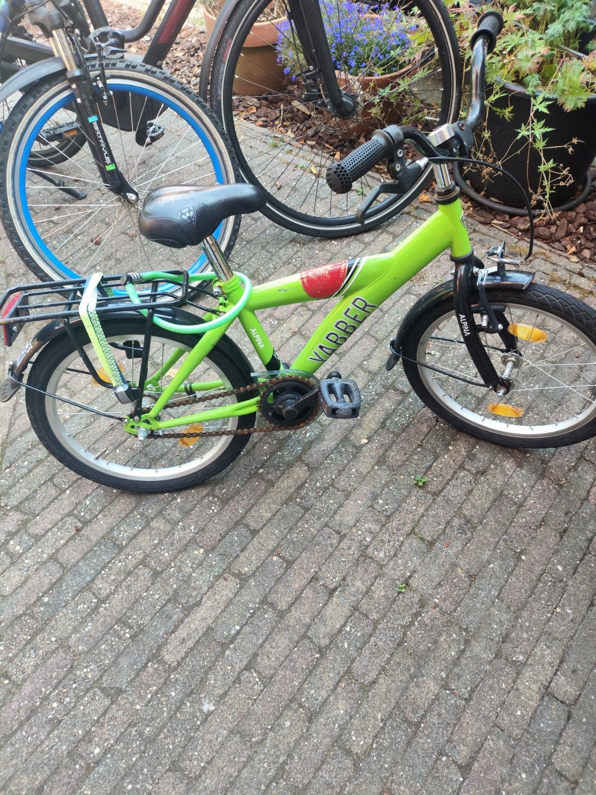 Alpina Varber kinderfiets - 16 inch - Groen, Ophalen, Terugtraprem, Alpina, 16 tot 20 inch
