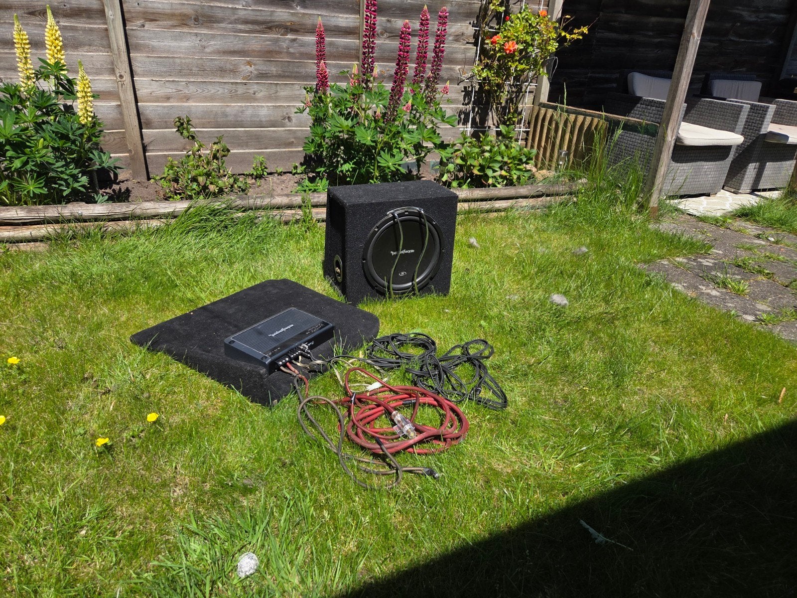 Rockford Fosgate R1 Subwoofer met Prime Versterker & Kabels, Ophalen