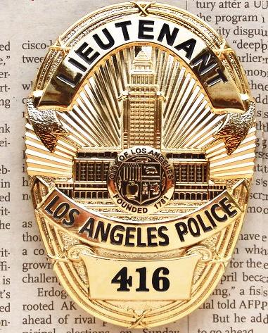 Lieutenant LADP Badge / Agent Politie USA Police Broche, Verzenden, Nieuw